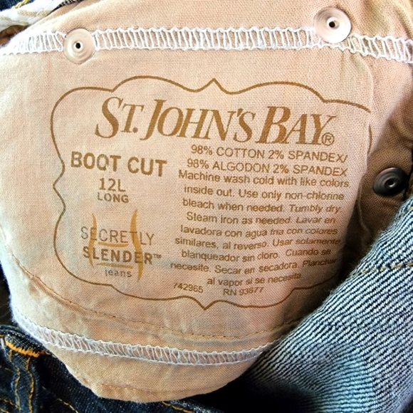St. John's Bay - Secretly Secret Dark Blue Jeans - Picture 11 of 11
